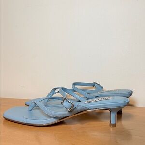 Steve Madden Strappy Jessa Kitten Heels Blue 2 inch